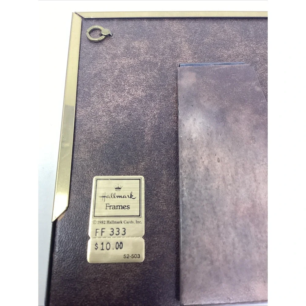 Vtg 1982 Hallmark Small Brass Easel 3